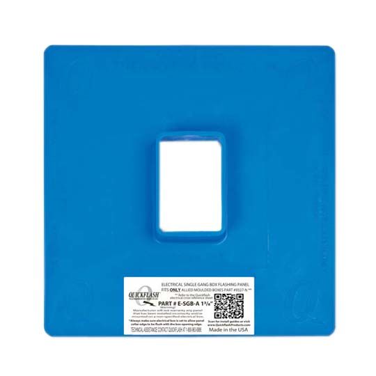 E-SGB-A 1-3/8" Electrical Single Gang Box Flashing Panel