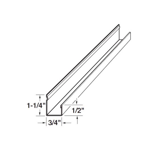 3/4" x 12' Steel J-Channel