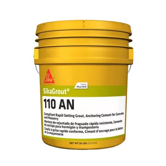 SikaGrout® 110 AN Rapid-Setting Grout and Anchoring Cement for Concrete/Masonry - 50 Lb. Pail