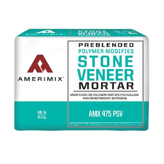 AMX 475 PSV Polymer Modified Stone Veneer Mortar - 80 Lb. Bag