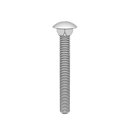 5/16-18 x 1" Square-Neck Carriage Bolt