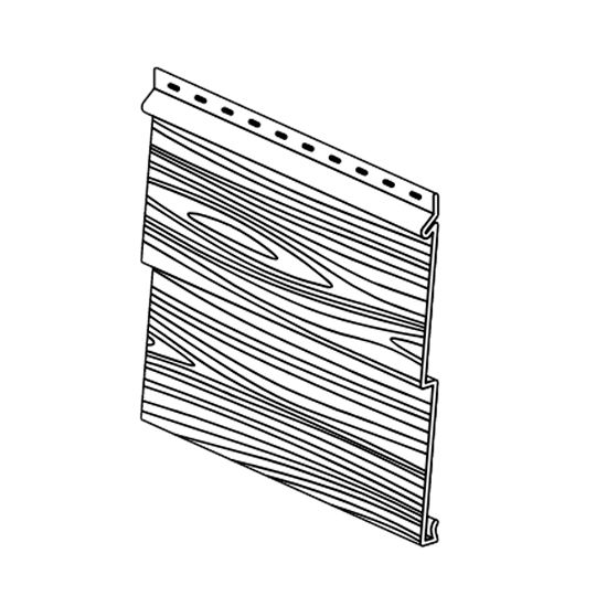 Double 5" Prestige™ Steel Woodgrain Siding Panel