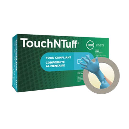 TouchNTuff® X-Large Blue Nitrile Powder-Free Disposable Gloves