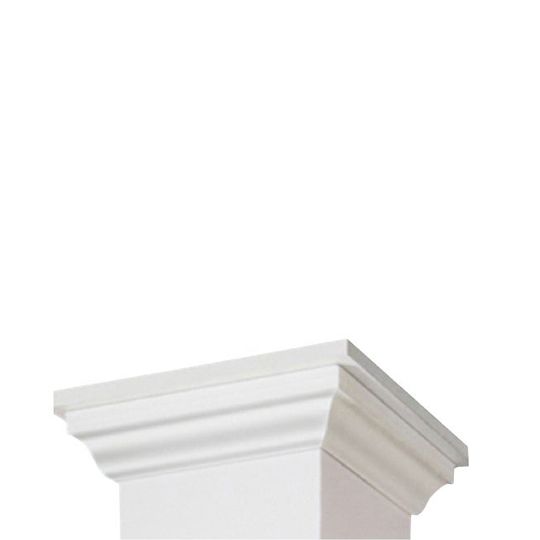 8" x 8" x 9' Restoration Millwork® Column Wrap with Estate Cap/Base Trim Set - Smooth