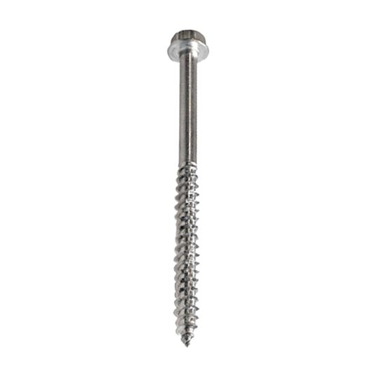 .276" x 1/2" x 4" 316 Stainless Steel Hex-Head Screw