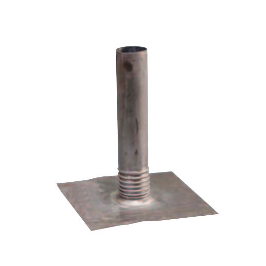 2" Adjustable Lead Flashing with 16" x 16" Base & 12" Riser - 2.5 Lbs.