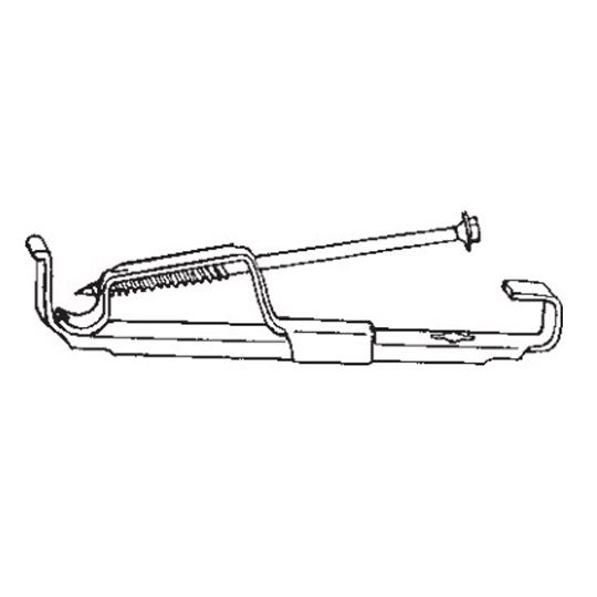 5" K-Style Mill Finish Aluminum Hidden Hanger with Screw