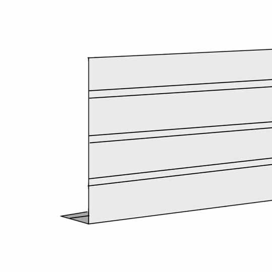6" Aluminum L-Style Rib Fascia