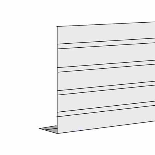8" Aluminum L-Style Rib Fascia