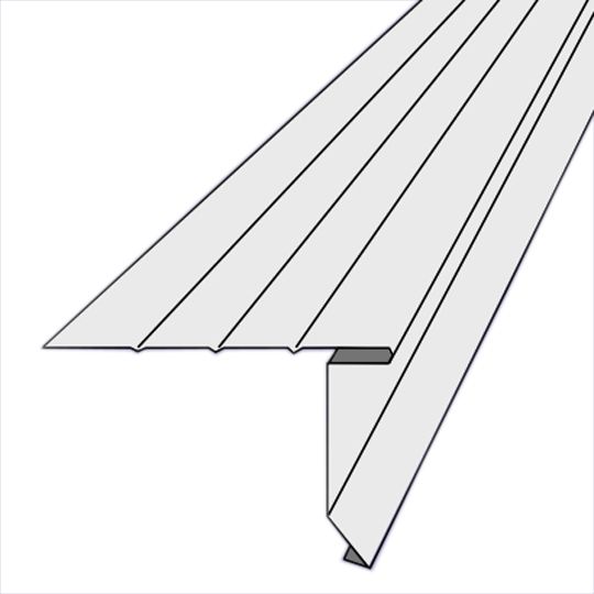 1-3/4" x 1-3/4" x 10' Aluminum Style D Drip Edge
