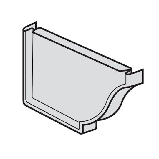 5" Aluminum Left End Cap - ENTEX Finish