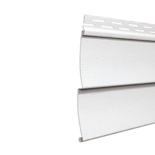 12'6" Premium Double 4" Traditional Aluminum Siding - Woodgrain Finish
