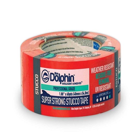 Blue Dolphin Red Stucco Tape - 1.88" x 60 yds