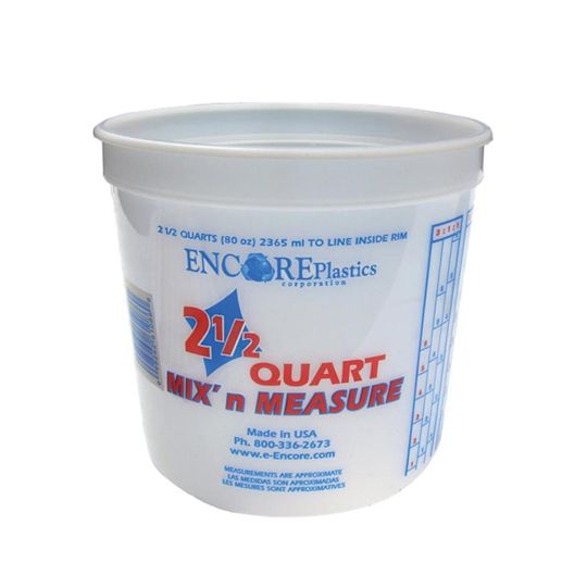 Plastic Paint Container - 2.5 Quart