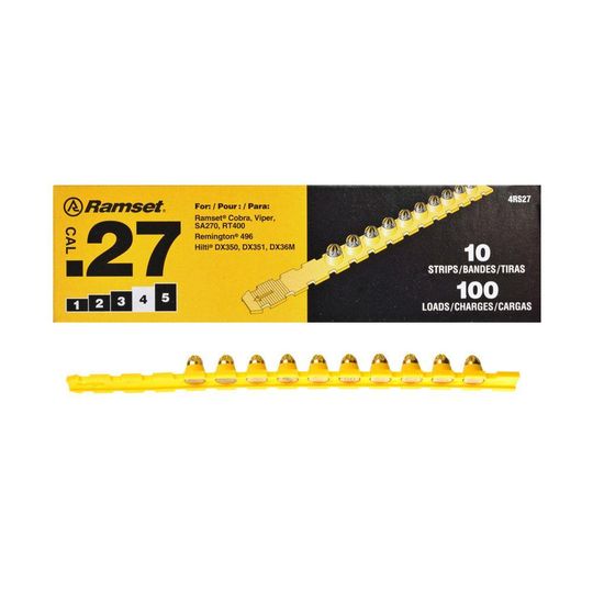 .27 Caliber Ramset® Strip Loads - Yellow - Pack of 100