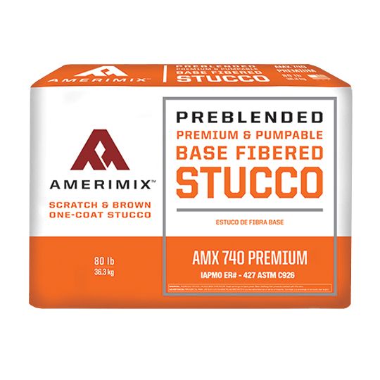 AMX 740 Preblended Stucco Mix - 80 Lb. Bag