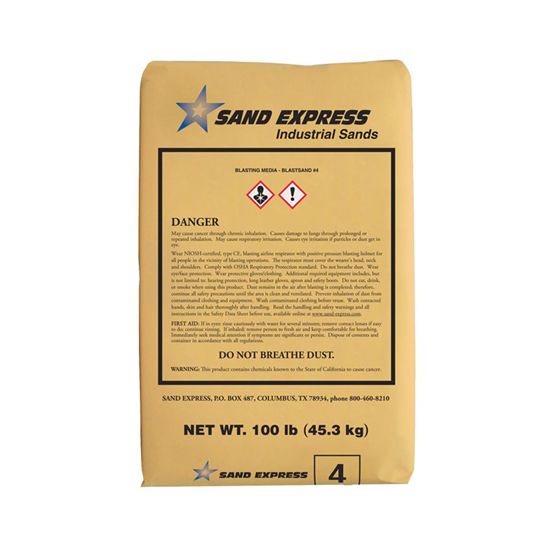 #4 Medium Blastsand - 100 Lb. Bag