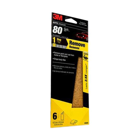 4-3/16" x 11-1/4" 80 Grit Sandpaper - Box of 100