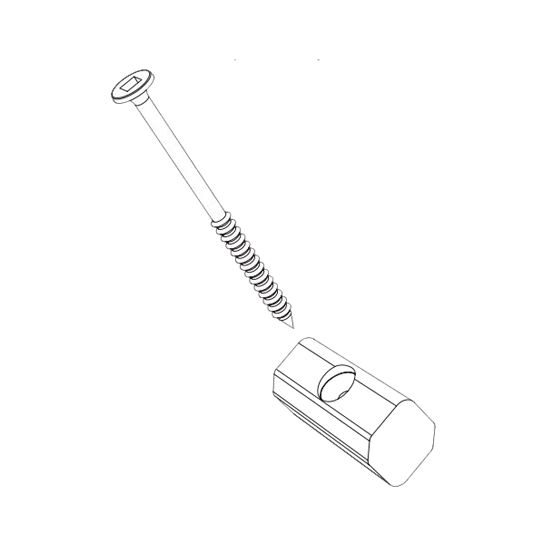 3/32" Zuri® Spacer Clips with Screws - 50 Sq. Ft. Coverage