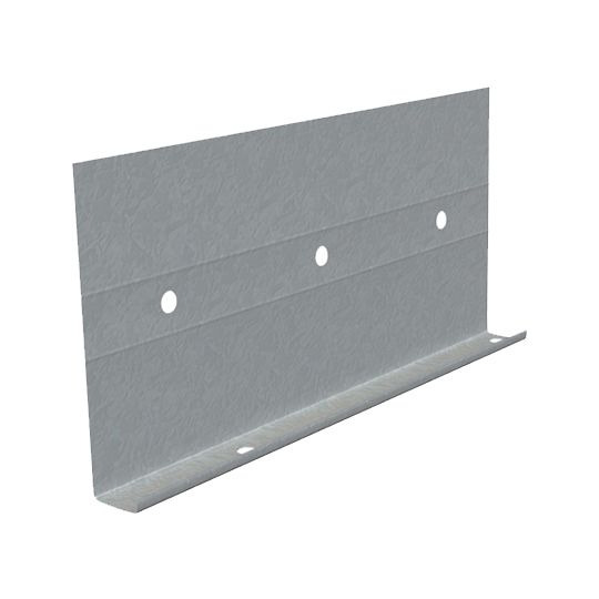 26 Gauge x 3-1/2" x 10' J-Weep High-Back Plaster Stop with 7/8" Ground & Weep Holes