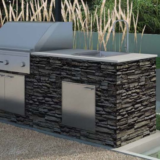 Stone Metropolitan Signature Outdoor Kitchen Kit Unclad