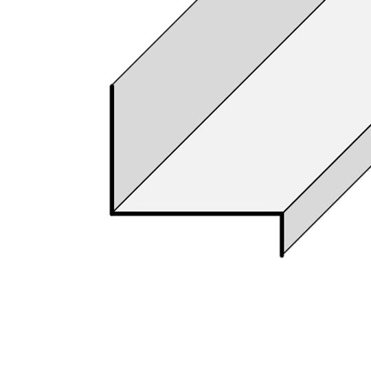 1-1/2" x 5/8" x 1/2" "Z" Flashing