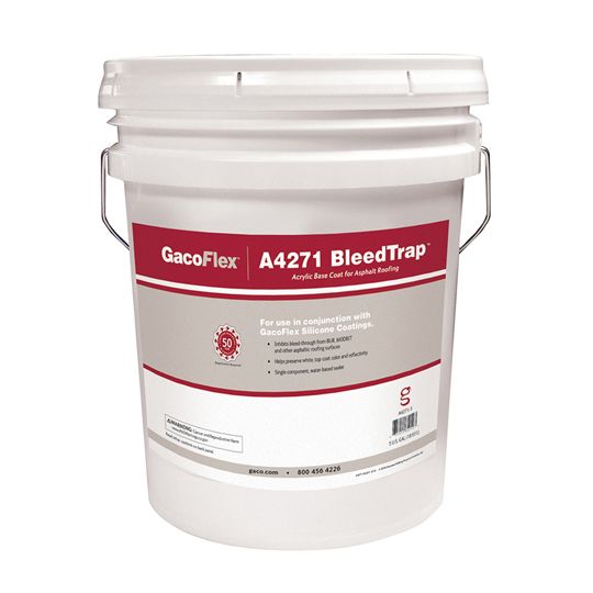 GacoFlex® BleedTrap Acrylic Base Coat for Asphalt Roofing - 5 Gallon Pail