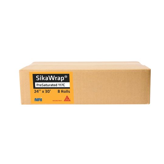24" x 30' SikaWrap® 117C Pre-Saturated Unidirectional Carbon Fiber Fabric - Box of 2