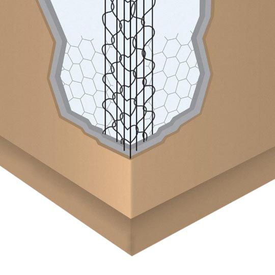 17.5 Gauge x 7/16" x 10' G-60 Galvanized Wire Bullnose E