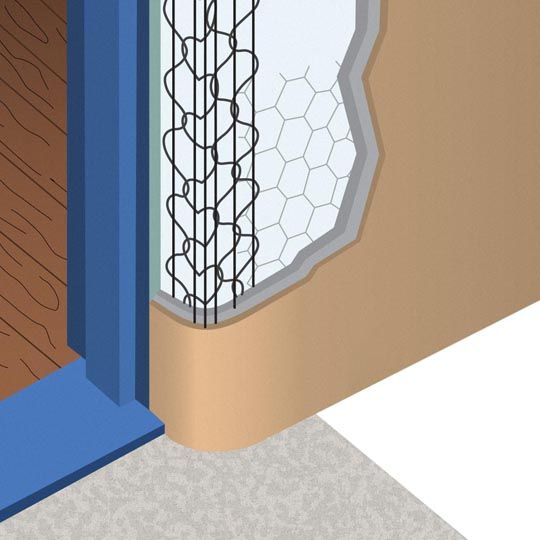 17.5 Gauge x 7/16" x 10' G-60 Galvanized Bullnose Short Flange