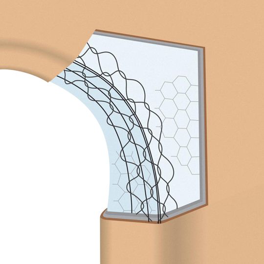 17.5 Gauge x 7/16" x 10' G-60 Galvanized Wire Bullnose ArchAid®