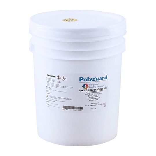 650 WB Water-Based Liquid Waterproofing Adhesive - 5 Gallon Pail
