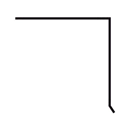 26 Gauge x 1/4" x 1-3/4" x 2" Drip Edge - 4/12