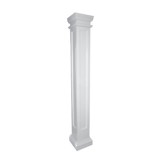 8" x 8" Square Recessed Panel PermaLite® Column
