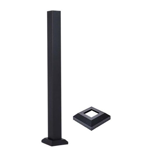 3" x 45-1/2" Al13 HOME™ Aluminum Blank Post with Base Cover