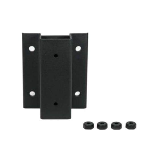 2" Fascia Mount Straight Bracket with Hex Head Bolt Covers