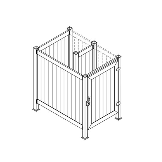 4' x 6' Side Door Shower Enclosure