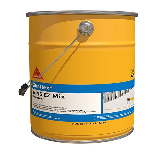 Sikaflex® 2C NS EZ-Mix Arctic Polyurethane Elastomeric Sealant for Cold Weather with Limestone Grey Base - 1.5 Gallon Kit