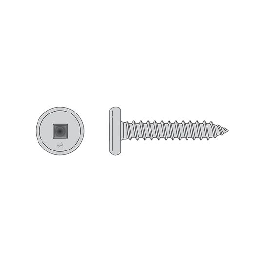 #10 x 1" Pancake Screws with 12 Threads per Inch - Carton of 1,500