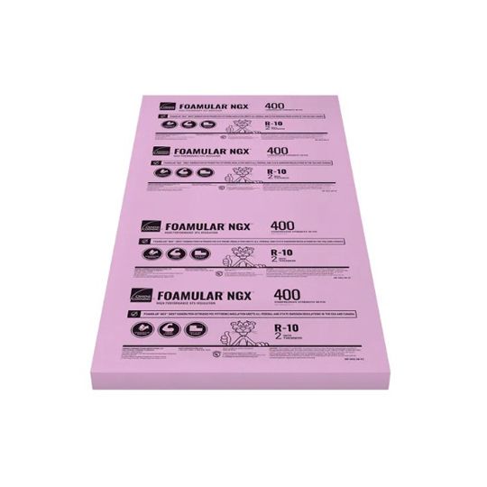 3" x 4' x 8' FOAMULAR® NGX™ 600 Extruded Polystyrene (XPS) Rigid Foam Insulation