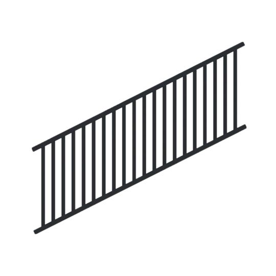 40" x 8' FE26 Traditional Adjustable Stair Infill