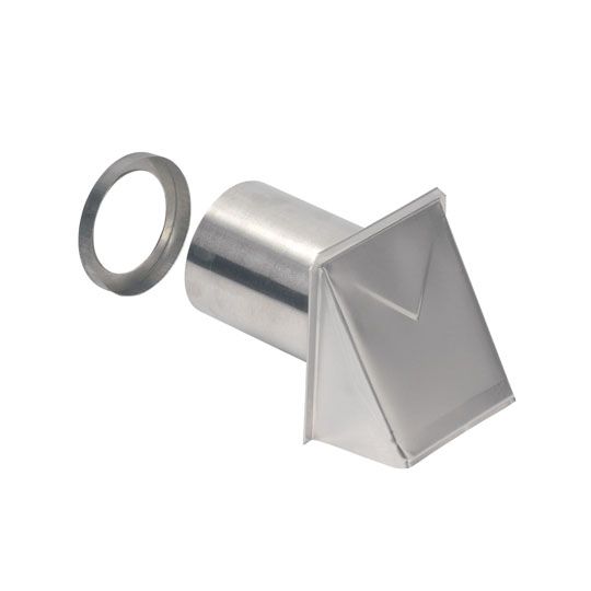 Model 642 Aluminum Wall Cap for 4" Round Duct