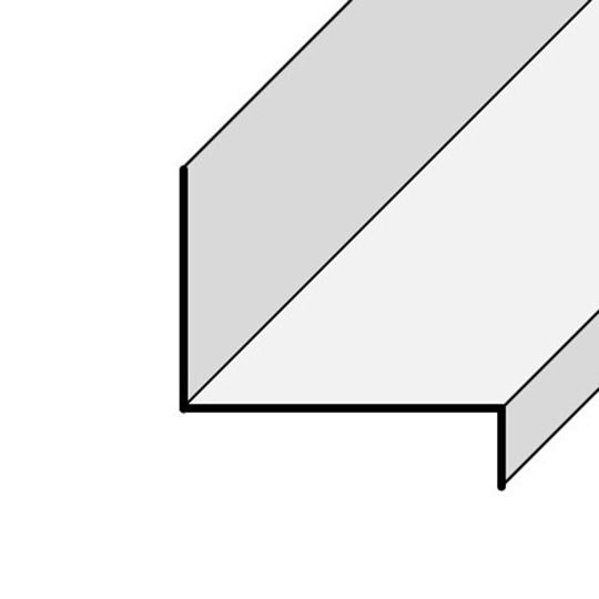 3/8" x 3/4" x 1-7/8" Z-Flashing