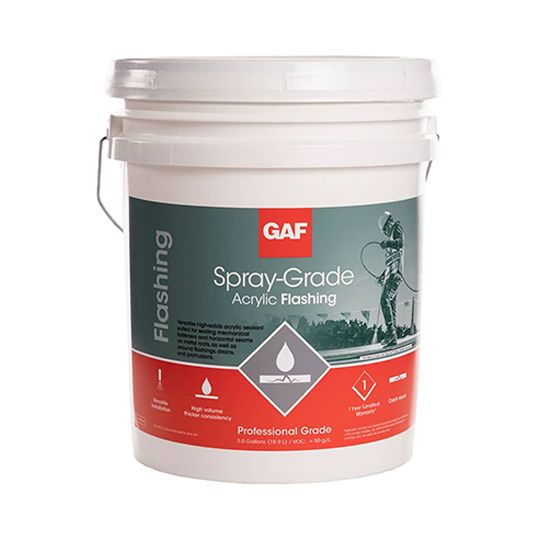 Spray-Grade Acrylic Flashing - 3.5 Gallon Pail