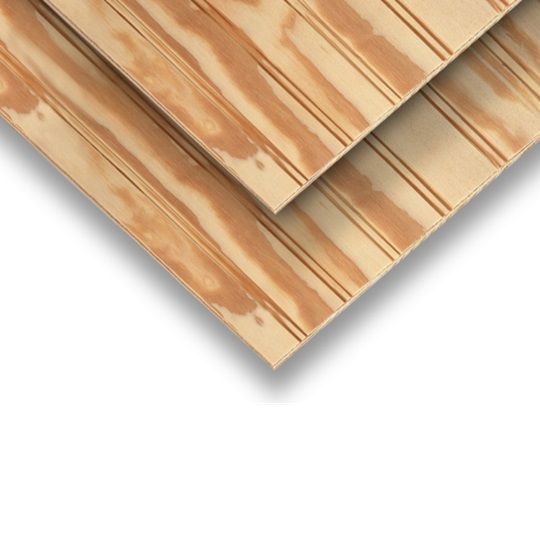 2" On-Center Beaded Pine Plywood