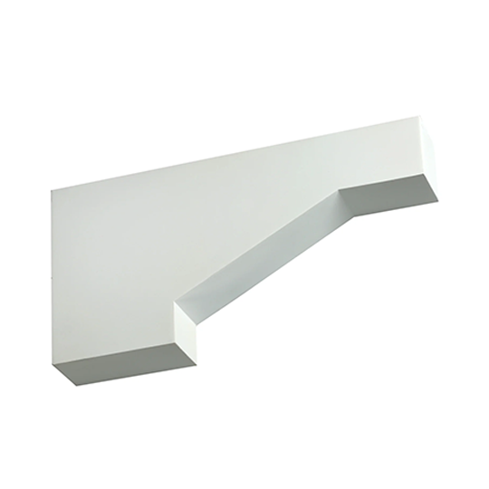 18" P x 9" H x 3" W Smooth Cove/Arch Bracket