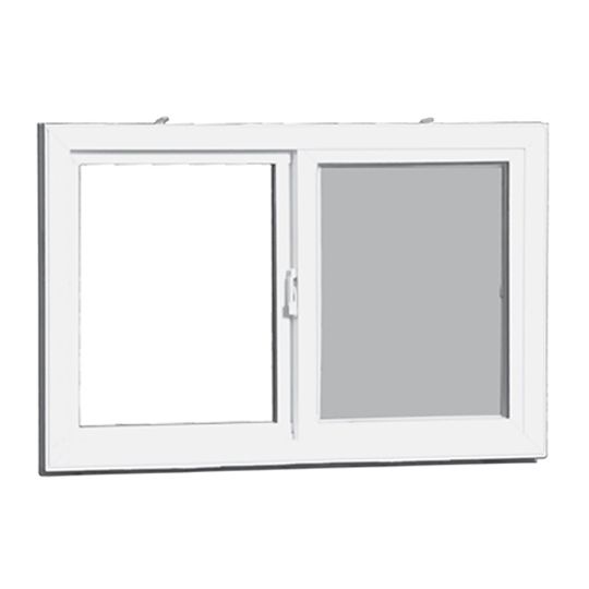 1520 Vinyl Pro™ Single Slider Insert Bucko Frame - Double Glazed (Low E Argon)