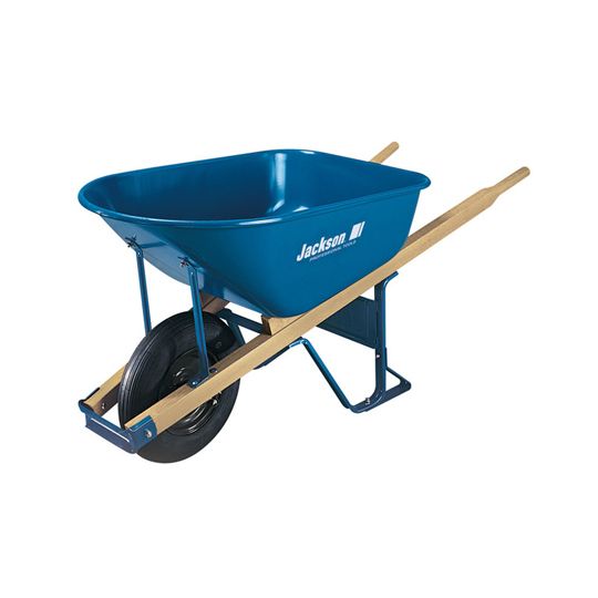 6 Cubic Foot Steel Contractor Wheelbarrow with Ball Bearings