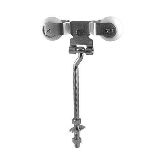 PR PB25T9 4 WAY ADJ ROUND TRACK TROLLEY W/9 1/2" OFFSET BOLT PR MP20