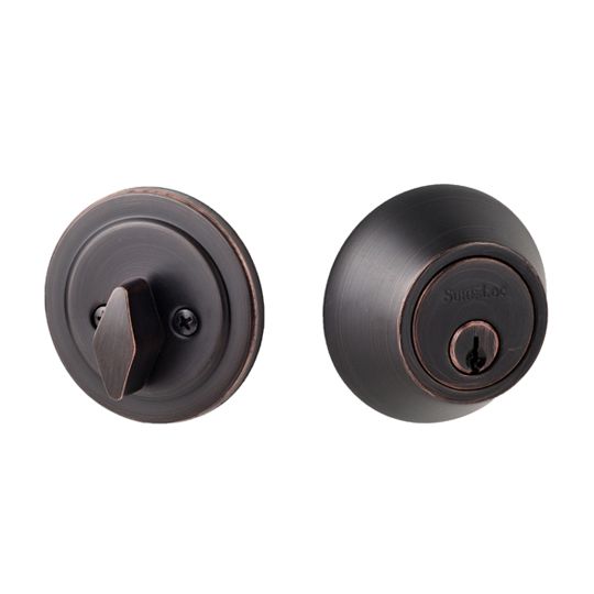 CONTEMPORARY DEADBOLT, VINTAGE BRONZE MP24
